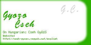 gyozo cseh business card