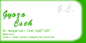 gyozo cseh business card